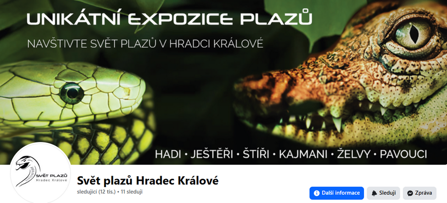 Svět plazů hradec Králové